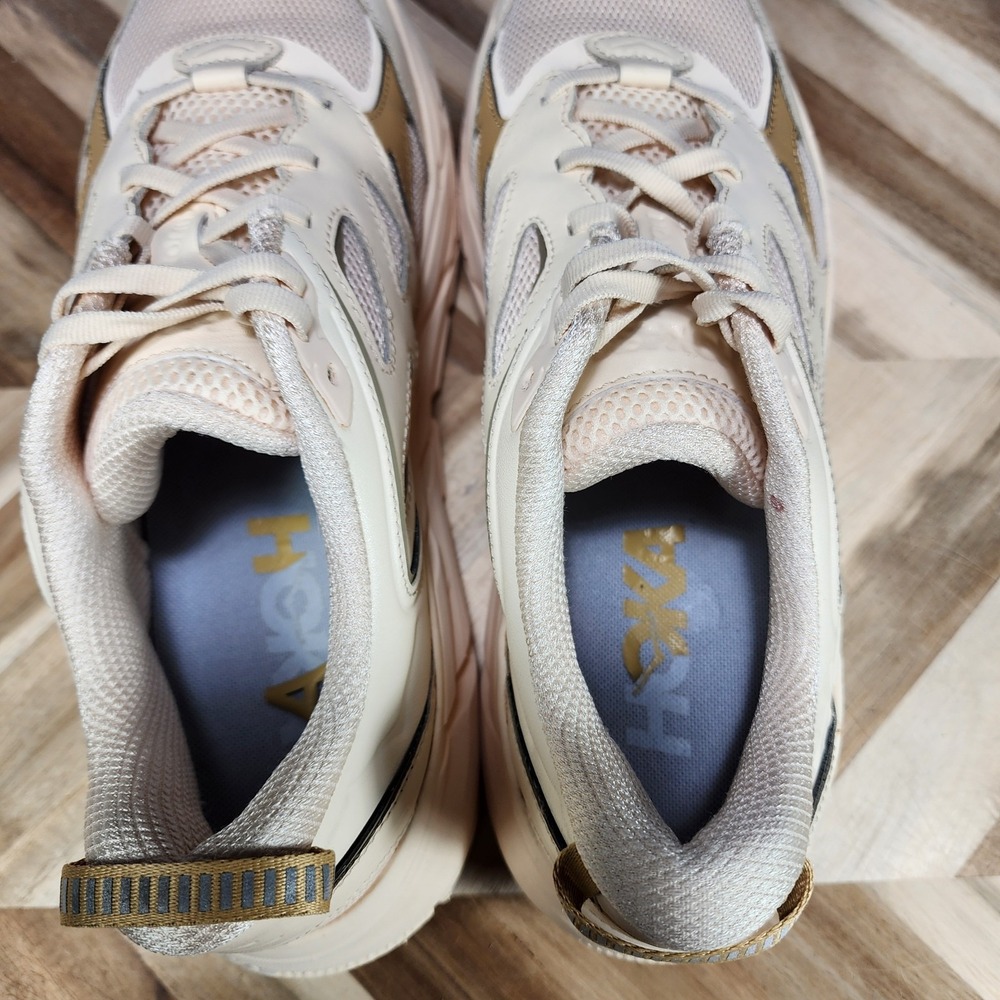 Hoka U Clifton L Athletics Vanilla Wheat Shoes 1160050 VLW Women US 11.5 M 10.5 - Picture 8 of 11